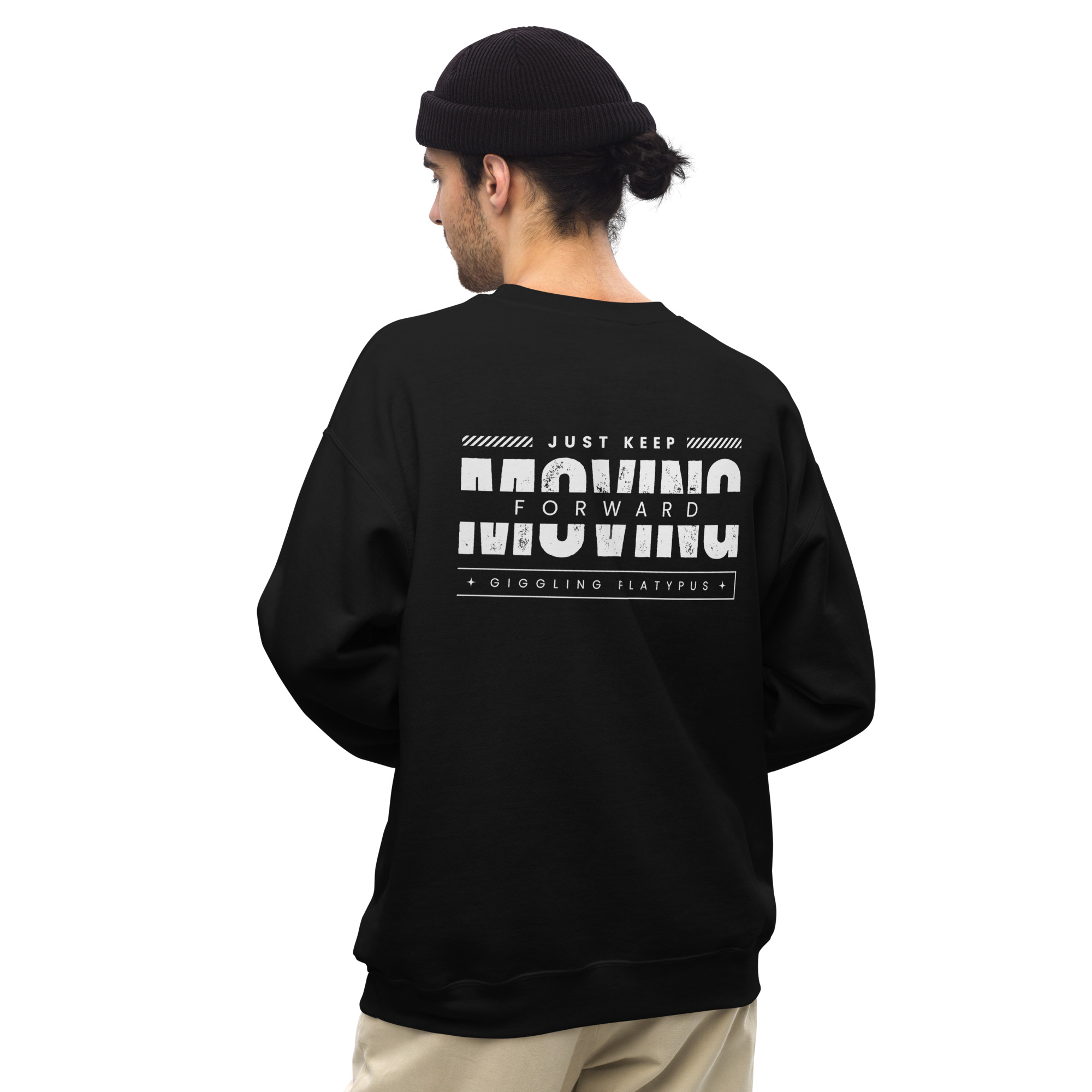 REGULAR FIT SWEATSHIRT IN SUSTAINABLE COTTON BLEND FABRIC WITH LOGO PRINT