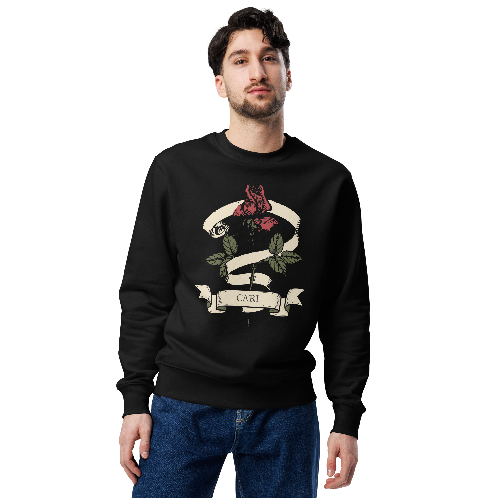 REGULAR FIT SWEATSHIRT IN COTTON BLEND WITH PRINT